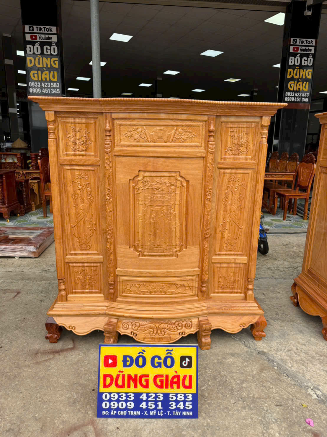 Tủ Thờ 6 Chân Gỗ Đỏ