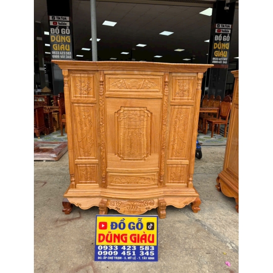 Tủ Thờ 6 Chân Gỗ đỏ 