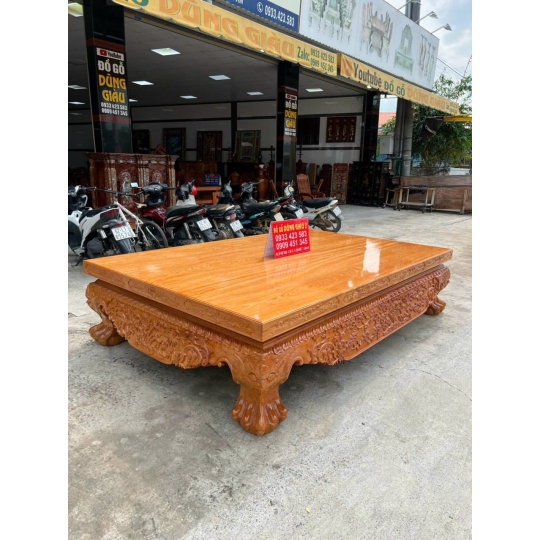 Bộ ván chân quỳ gỗ gõ đỏ VIP