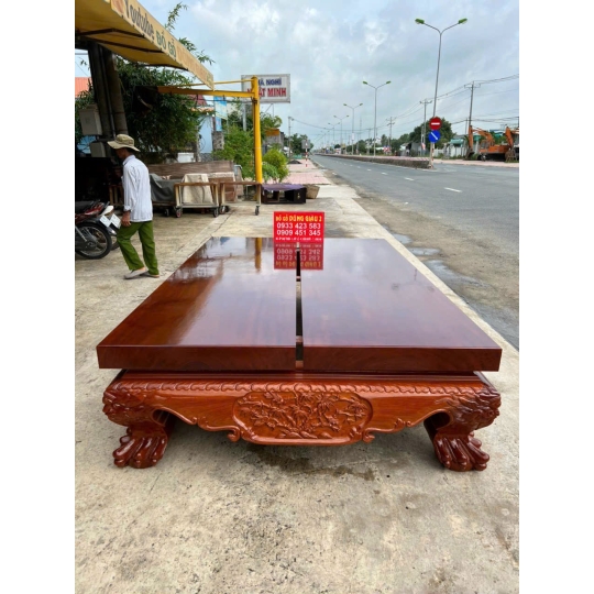  Bộ ván chân quỳ 1m80x2m80x12 gỗ gõ đỏ VIP