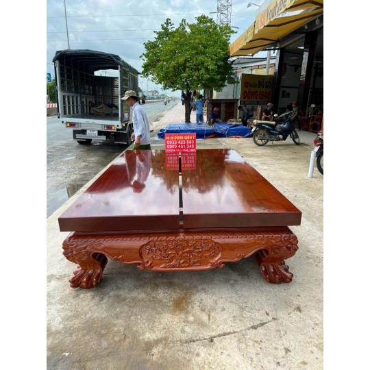  Bộ ván chân quỳ 1m80x2m80x12 gỗ gõ đỏ VIP