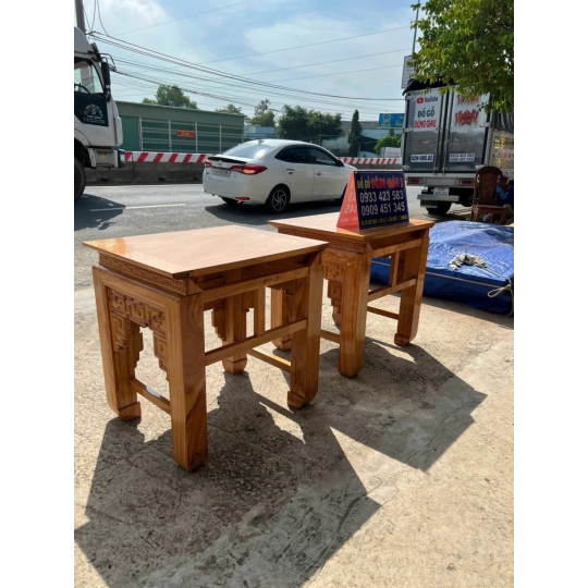 Ghế thờ gỗ gõ đỏ hàng đặc 