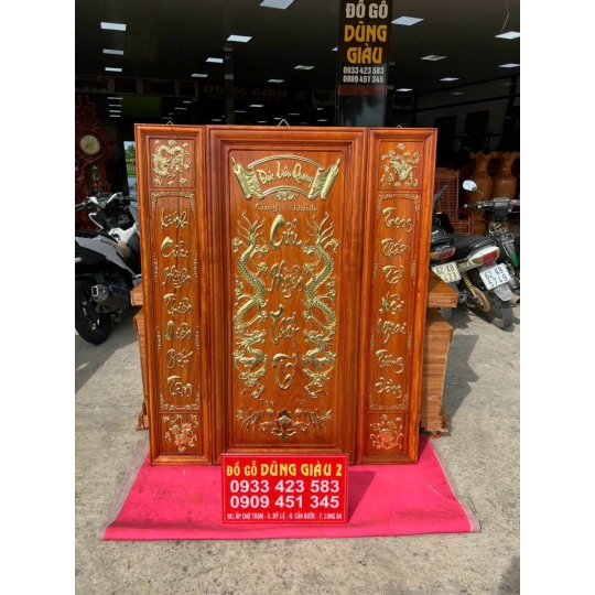 Trường kỹ gõ InDo, tranh thờ gỗ hương Sơn dát vàng giao khách TPHCM
