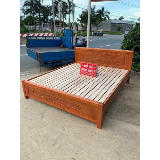 Giường 1m6 gỗ xoan đào