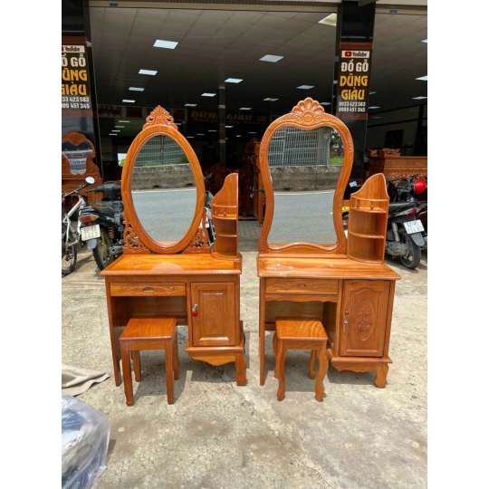Bàn trang điểm ngan 80 gỗ gõ đỏ 100% hàng giao khách Huyện Bến Lức Tỉnh Long An