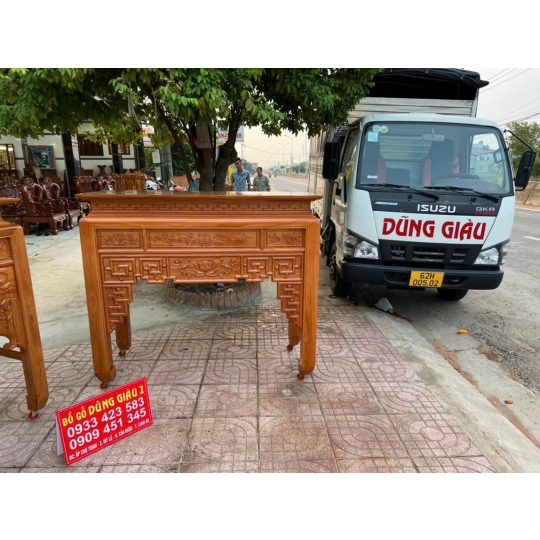 Ghế thờ cao cấp ngan 1m27 & 1m54 Gỗ gõ đỏ