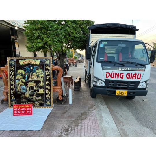 Chốt online Tranh thờ Sơn mài đấp nổi phù điêu cao cấp Hàng trả khách Cô Mỹ 