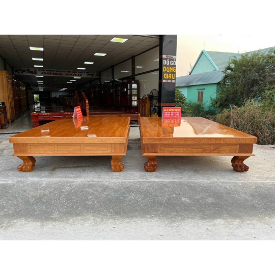 Ly văng ngan 1m77 x 2m77 dài gỗ gõ đỏ hàng đặc Anh Trung Huyện Cần Giờ