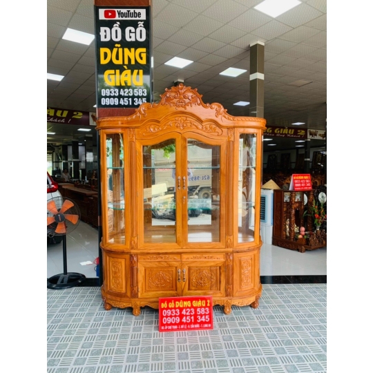 Tủ trang trí đựng đồ ở Đồ Gỗ Dũng Giàu
