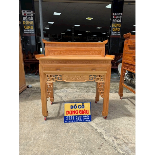 Ghế thờ nhị cấp tam cấp gỗ đõ đỏ