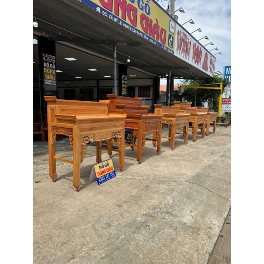 Ghế thờ nhị cấp tam cấp gỗ đõ đỏ