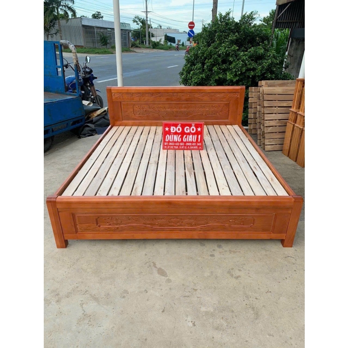 Giường 1m6 gỗ xoan đào